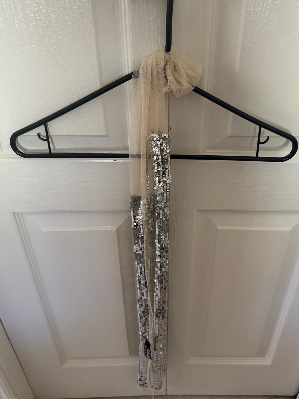 Morgan de Toi Black Label with Silver Sequin Trim